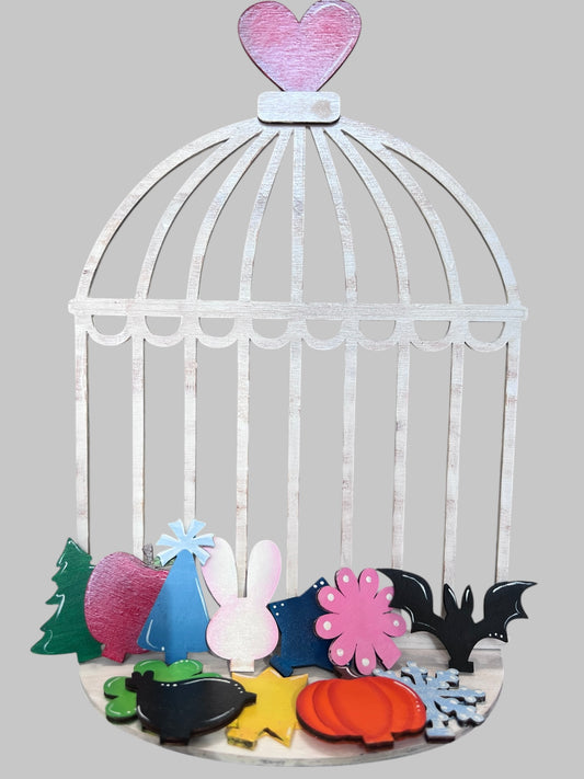 Bird Cage Shelf Sitter