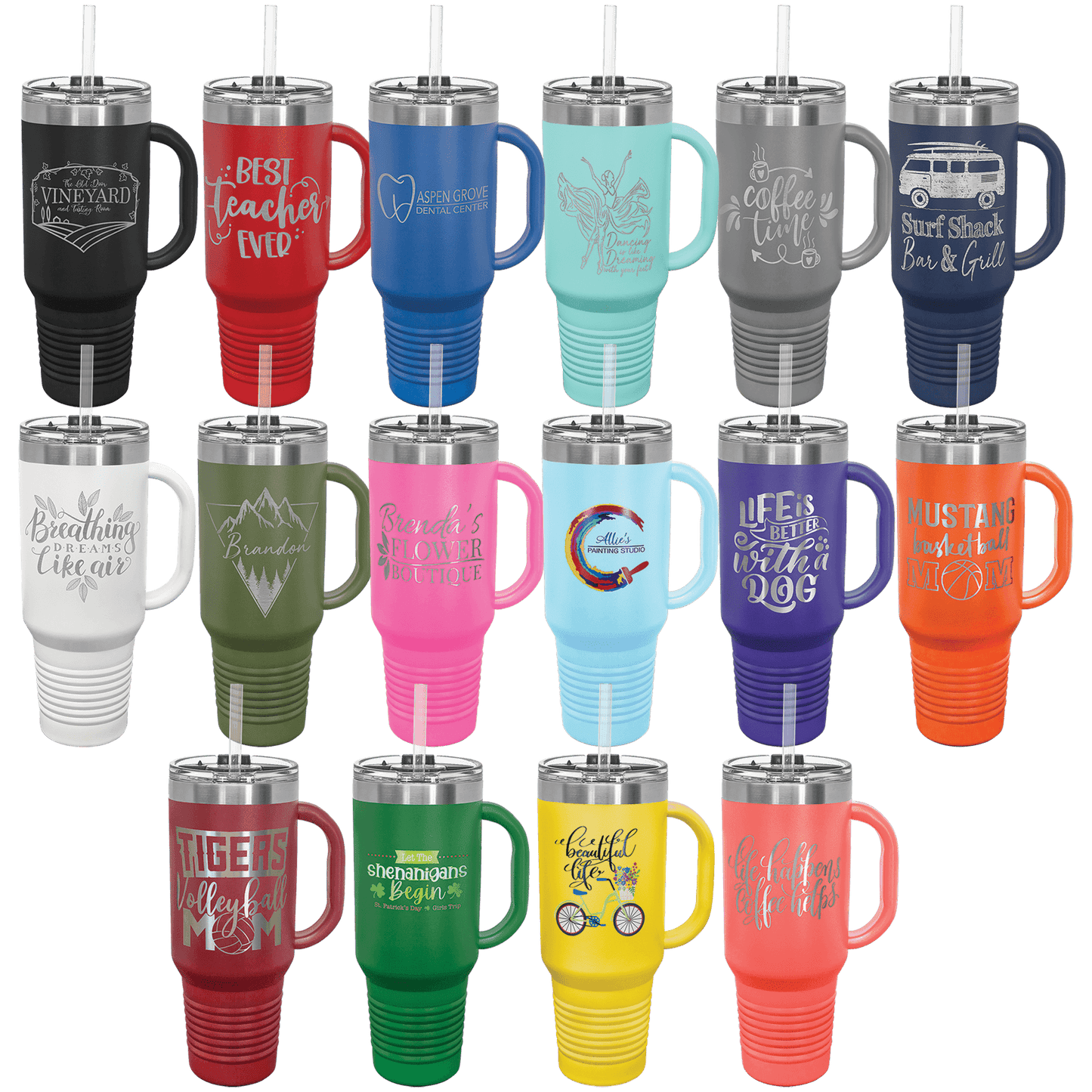 40oz Polar Camel Travel Mug with handle