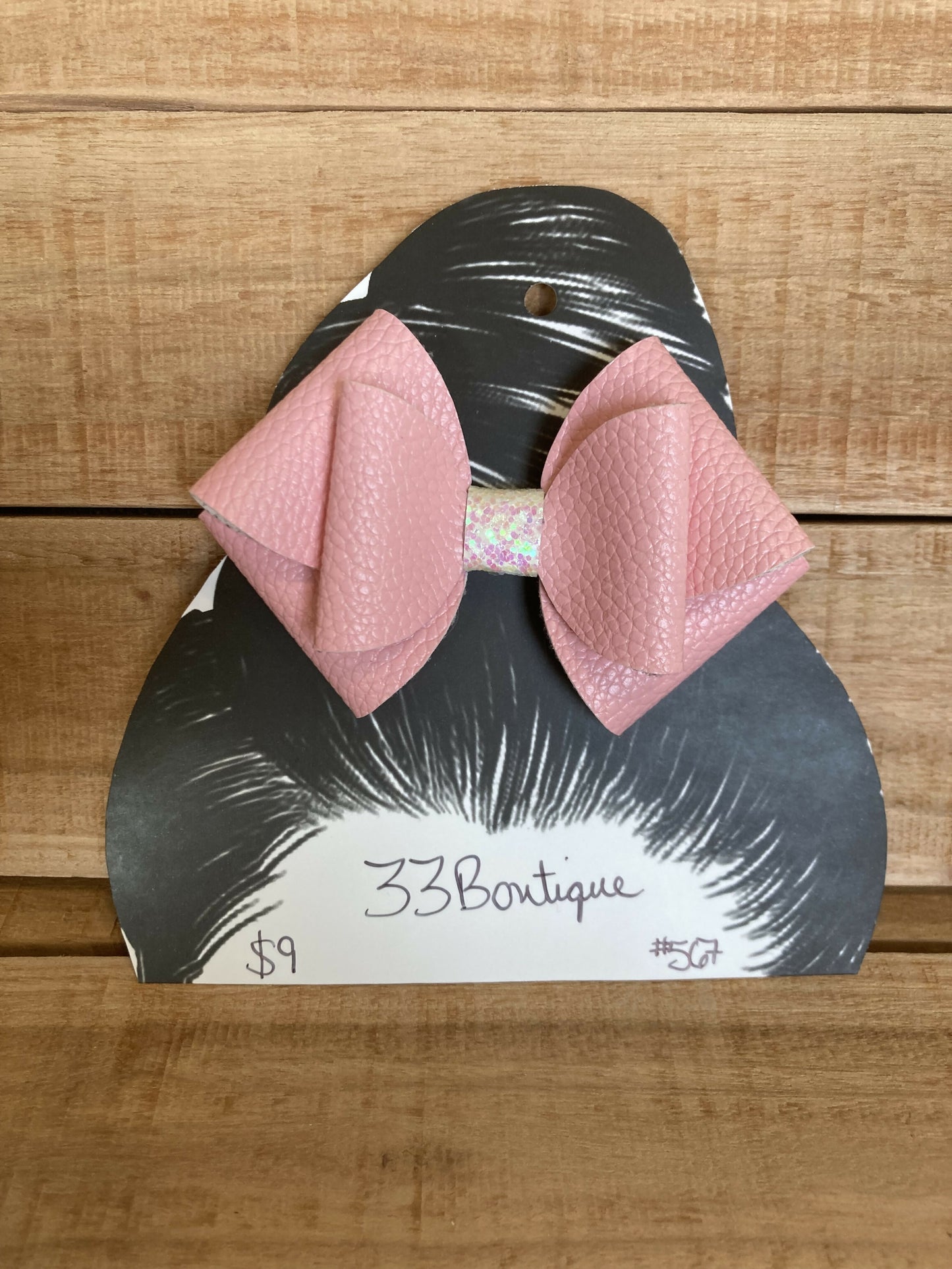 Light Pink Hair Bow Ponytail