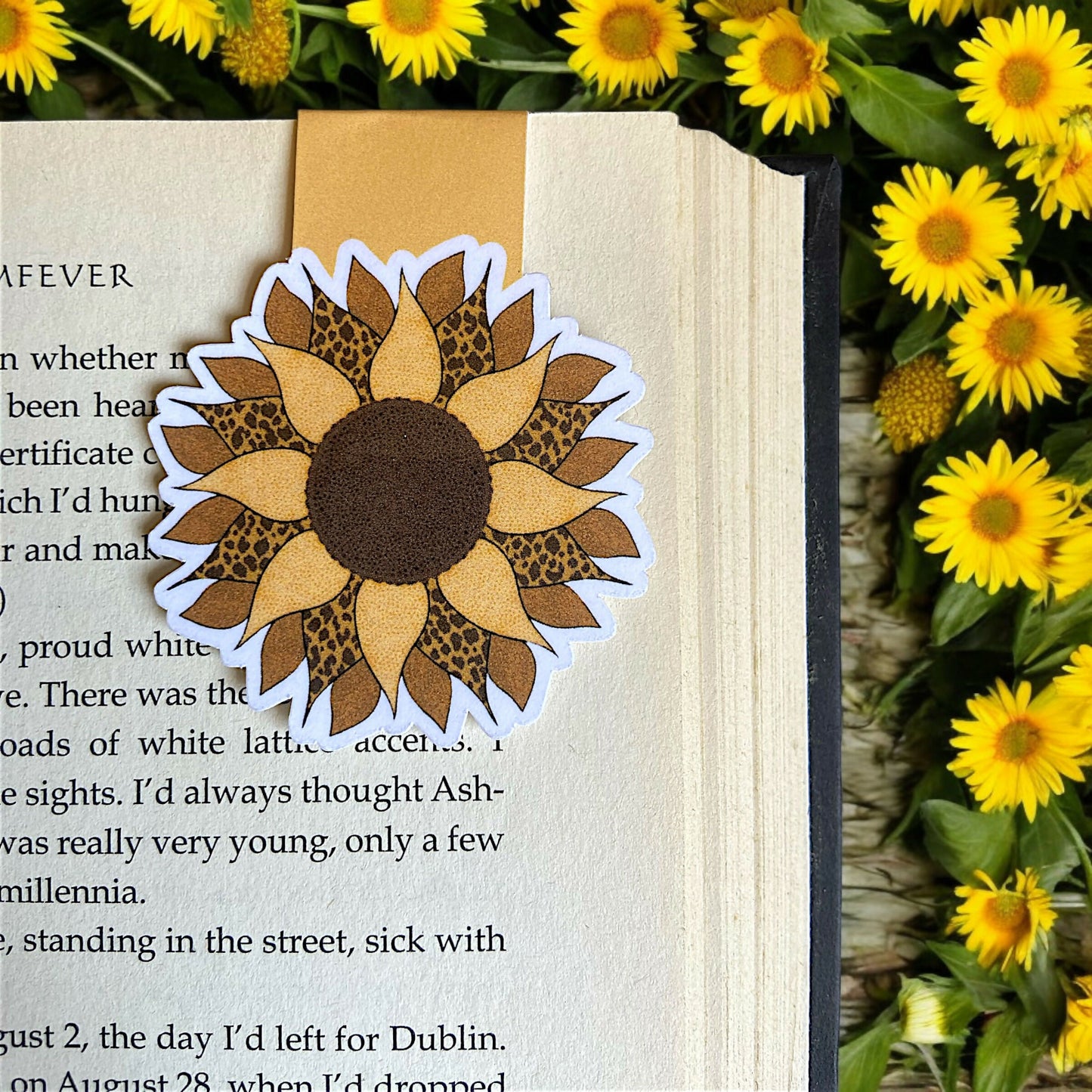 Sunflower 2 Magnetic Bookmark