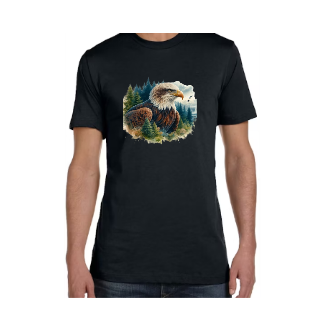 Eagle Woodland Scene DTF