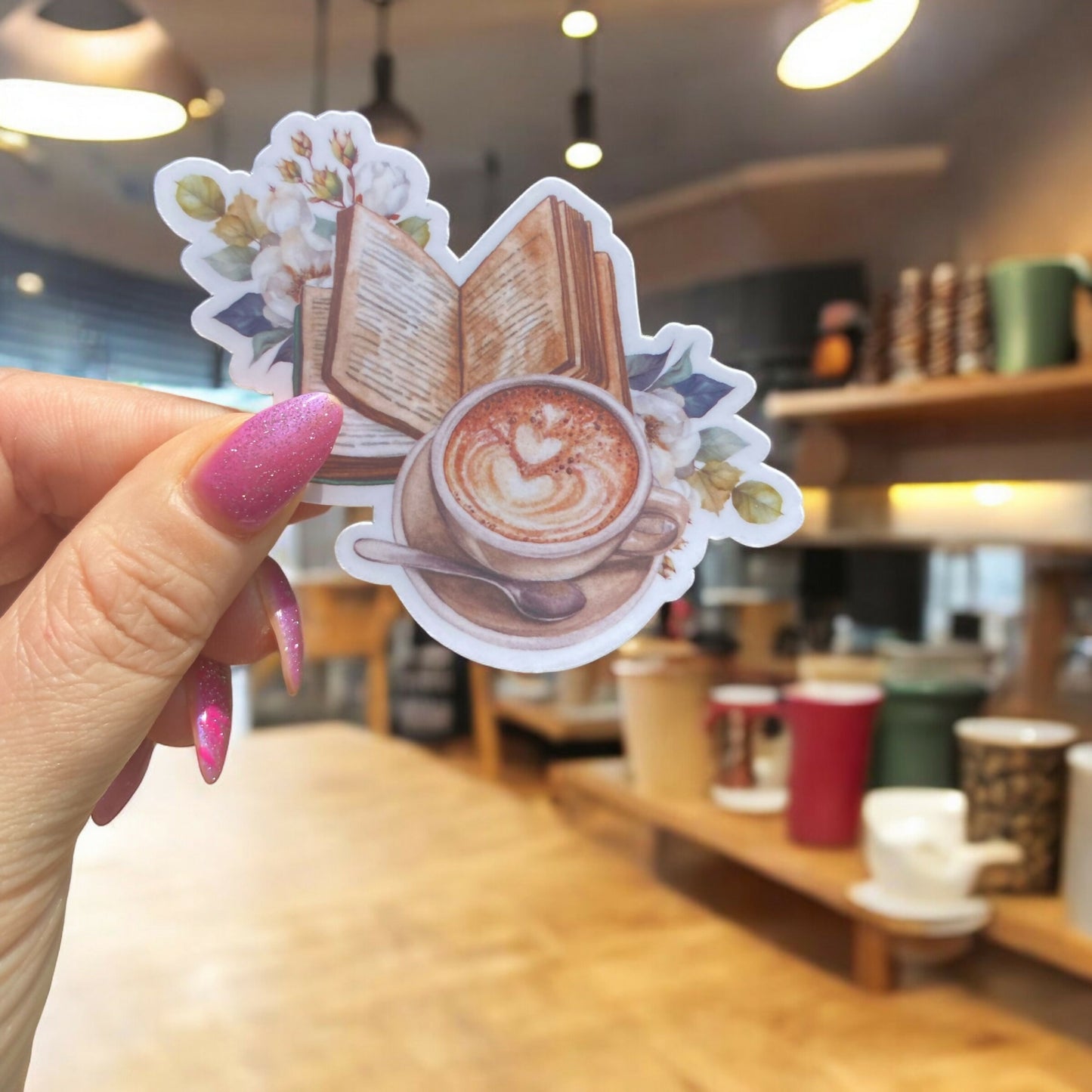 Latte Book Sticker