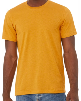 Adult Unisex T-Shirt - Heather Mustard