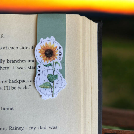 Sunflower Dot Magnetic Bookmark