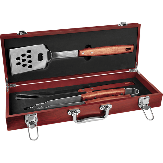 3-Piece Rosewood BBQ Set