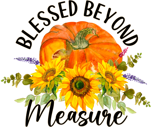 Blessed Beyond Measure Fall Decal