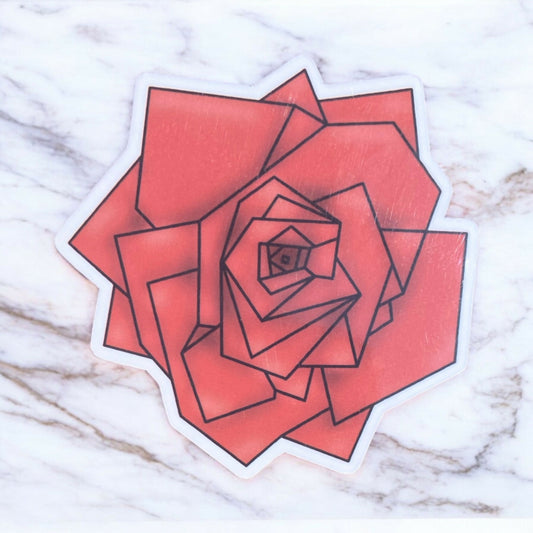 Geo Rose Sticker