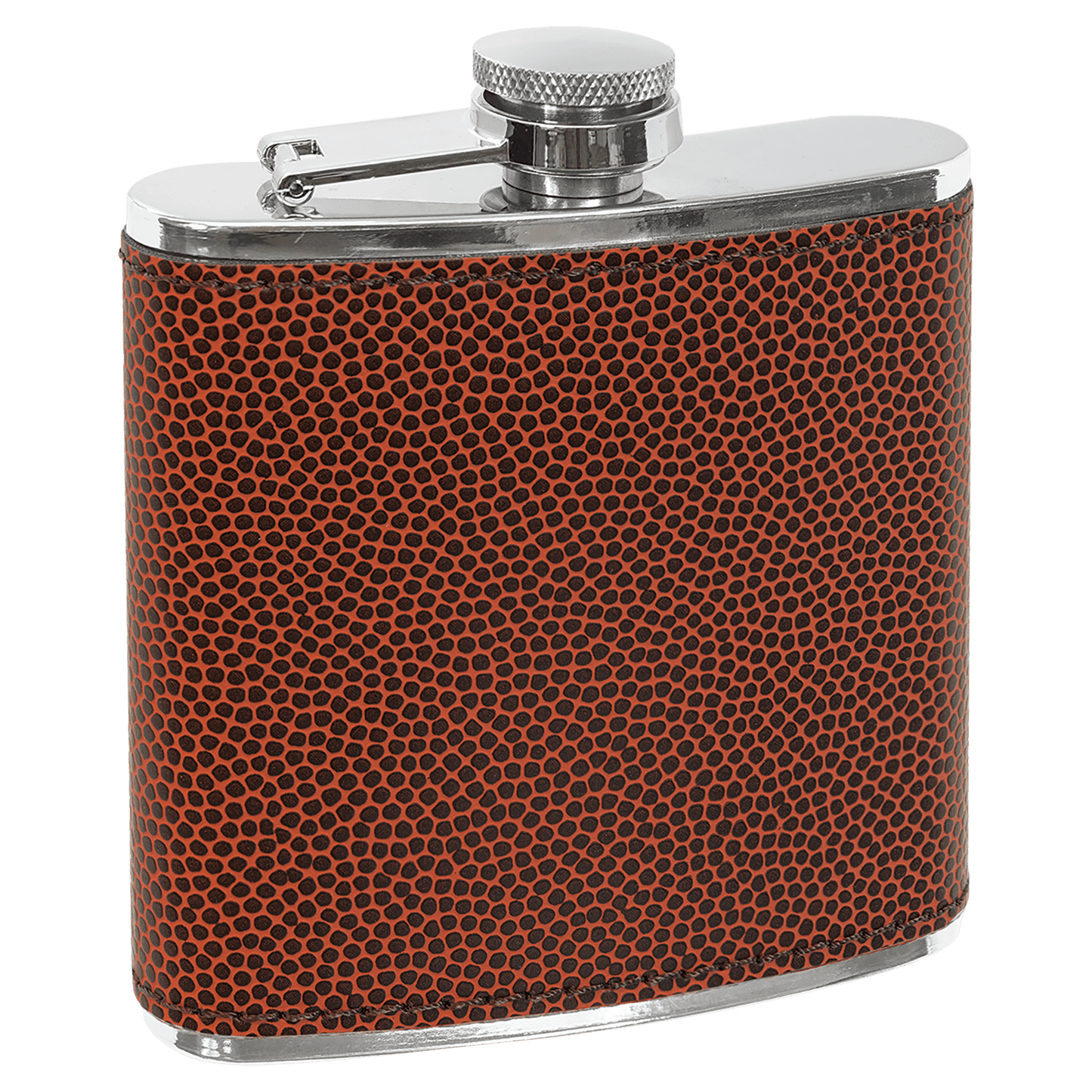 6 oz. Laserable Leatherette Flask