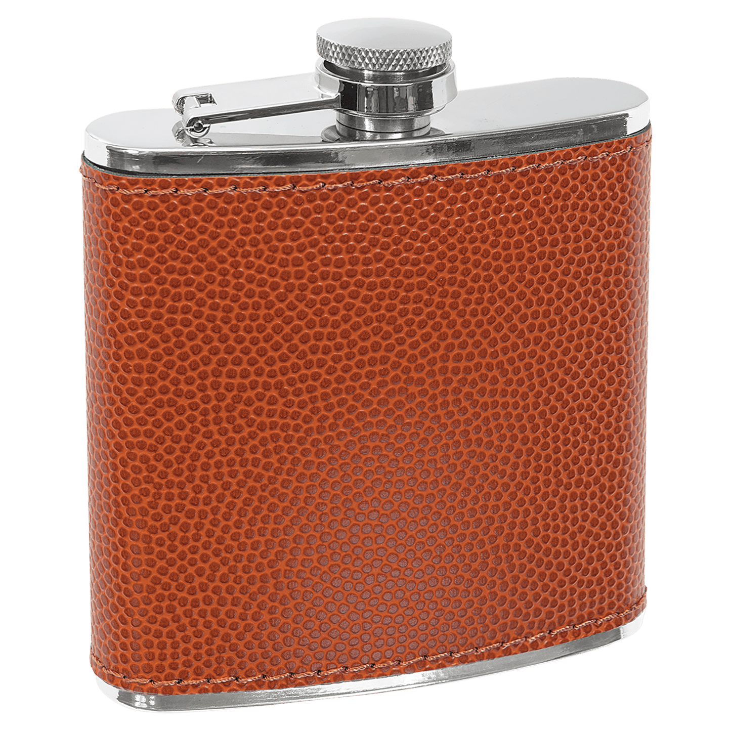 6 oz. Laserable Leatherette Flask