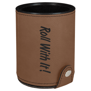 Leatherette Dice Cup with 5 Dice