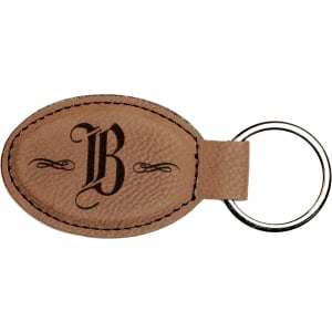 Leatherette Keychains - Engraved with your design or logo