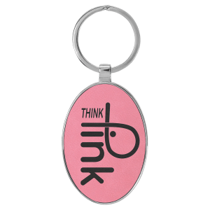 Leatherette Keychains - Engraved with your design or logo