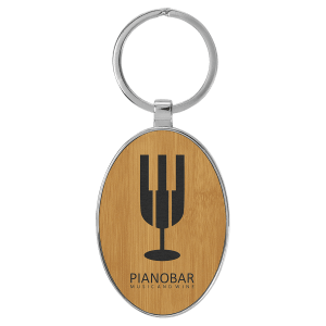 Leatherette Keychains - Engraved with your design or logo