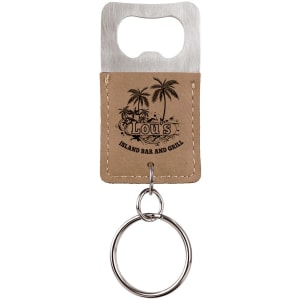 Leatherette Keychains - Engraved with your design or logo