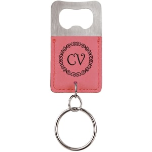 Leatherette Keychains - Engraved with your design or logo