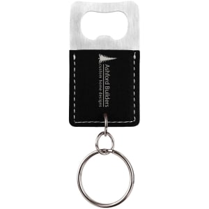 Leatherette Keychains - Engraved with your design or logo