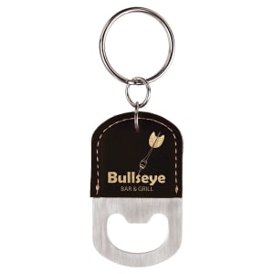 Leatherette Keychains - Engraved with your design or logo