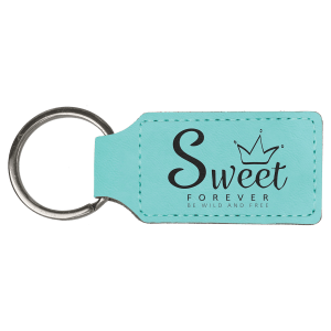 Leatherette Keychains - Engraved with your design or logo