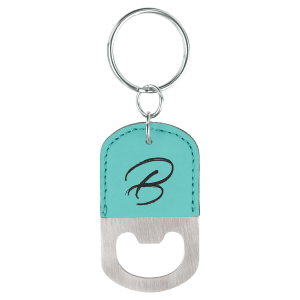 Leatherette Keychains - Engraved with your design or logo