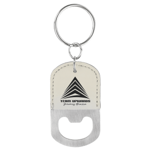 Leatherette Keychains - Engraved with your design or logo