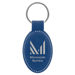 Leatherette Keychains - Engraved with your design or logo