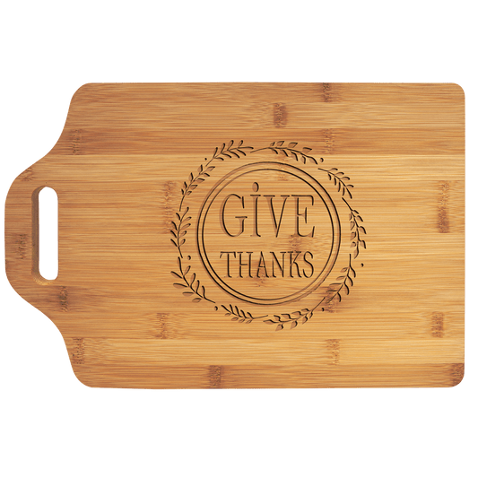 15 x 10 1/4 Bamboo Cutting Board with Handle