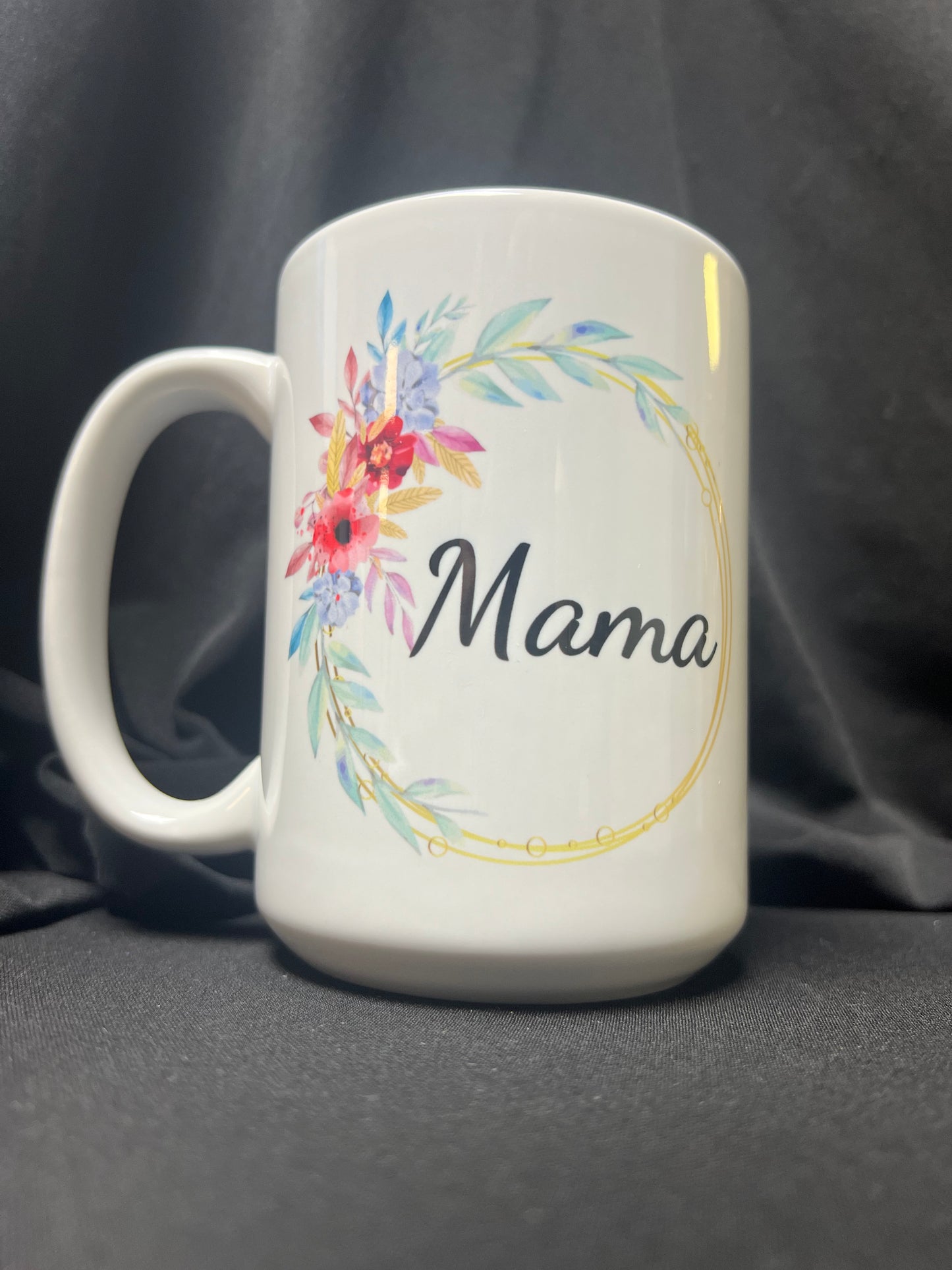 15 OZ CERAMIC GLASS MUG - Mama