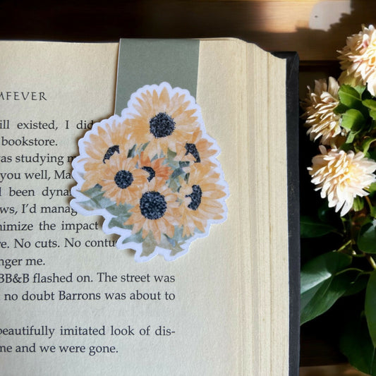 Sunflower Bouquet Magnetic Bookmark