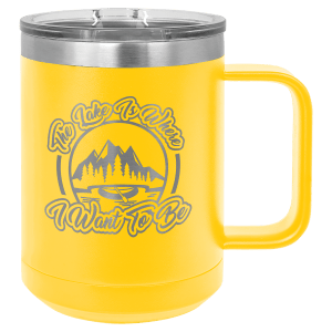 Polar Camel 15oz travel mug with slider lid