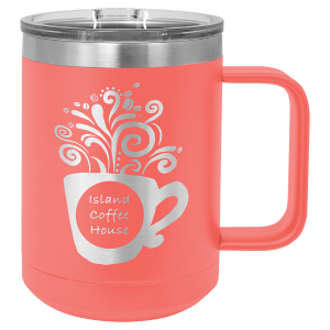 Polar Camel 15oz travel mug with slider lid