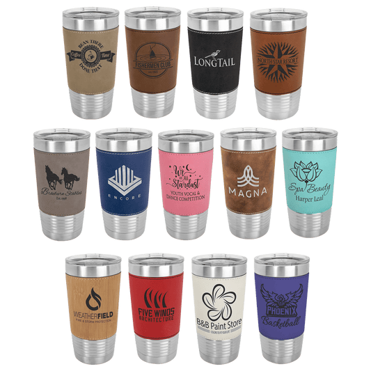 20oz Leatherette Tumbler