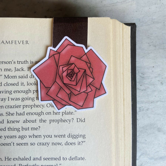 Geo Rose Magnetic Bookmark