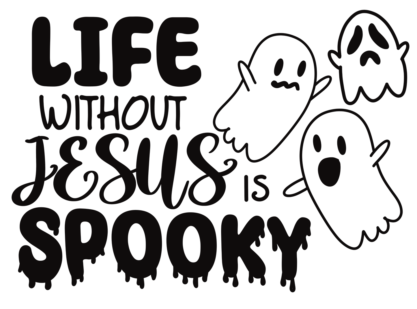 Life Without Jesus is Spooky Decal