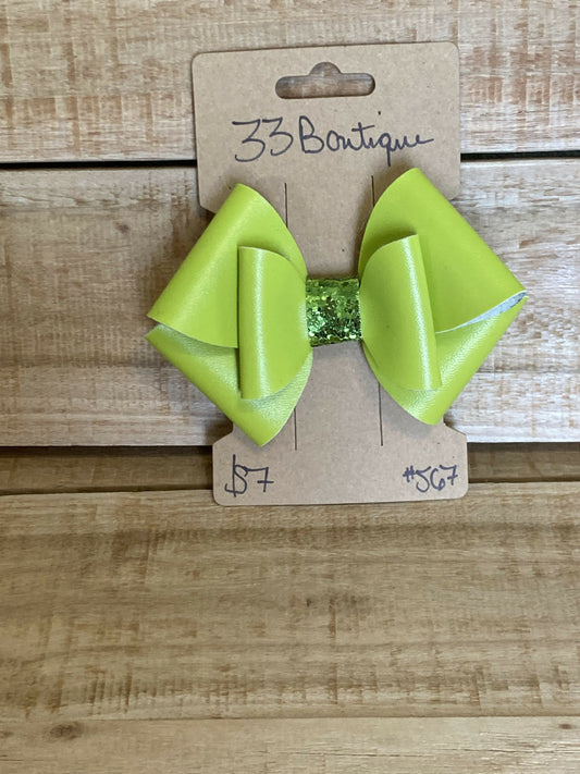 Light Green Hair Bow Clip