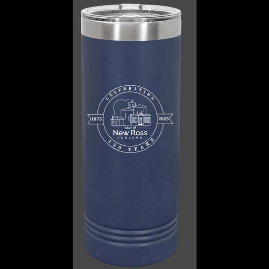 22oz Polar Camel Skinny Tumbler w/ slider lid - Engraved with New Ross Logo