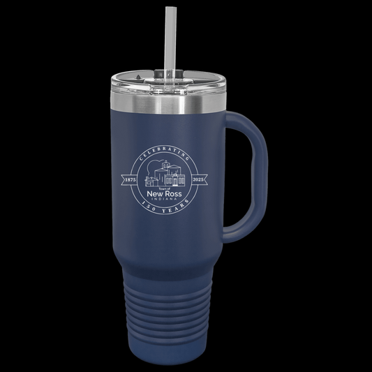 40oz Polar Camel Travel Mug with handle - Engraved with New Ross Logo