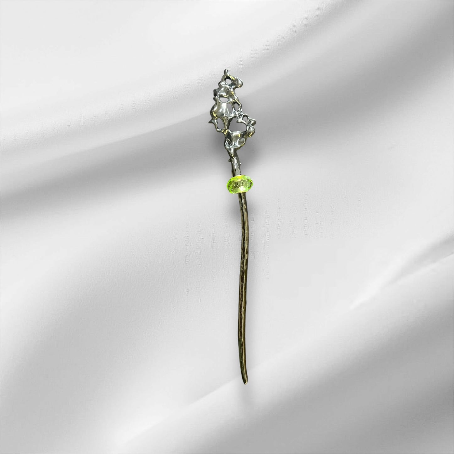 Hair Pin - Green Bead