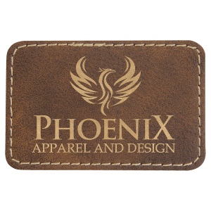 Leatherette Patches 3 1/2 x 2 1/2  standard size for hats, clothing, and more! Hex, rectangle, square, circle, and oval design.