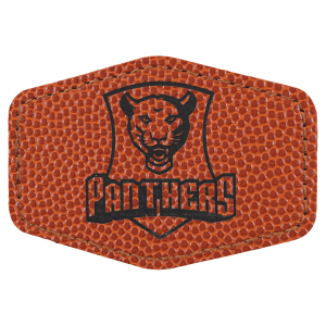 Leatherette Patches 3 1/2 x 2 1/2  standard size for hats, clothing, and more! Hex, rectangle, square, circle, and oval design.