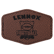 Load image into Gallery viewer, Leatherette Patches 3 1/2 x 2 1/2  standard size for hats, clothing, and more! Hex, rectangle, square, circle, and oval design.
