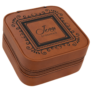 Leatherette Small Travel Jewelry Box