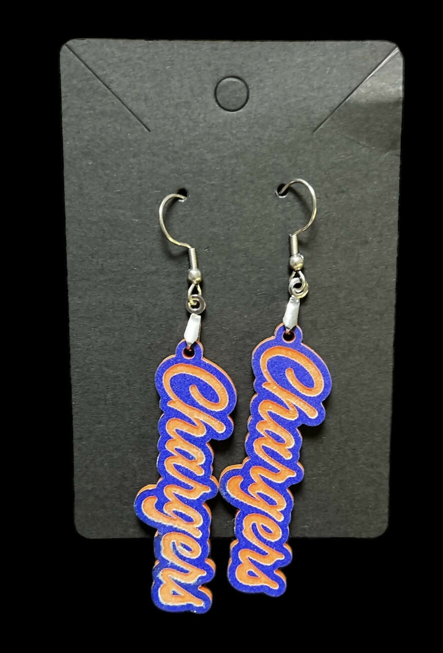 Chargers Earrings - 3 different versions