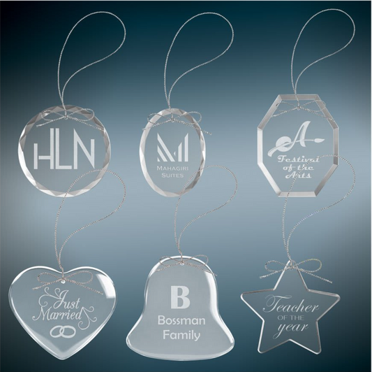 Glass Ornament - 6 Designs Available