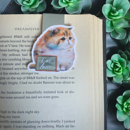 Cat Lover Magnetic Bookmark