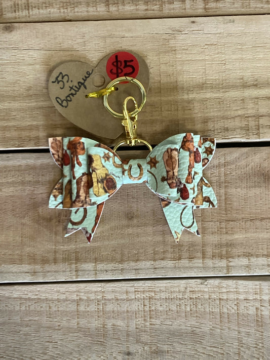 Cowboy Bow Keychain