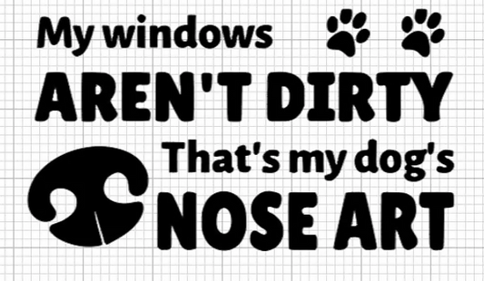 Dog Nose Art Decal Sticker