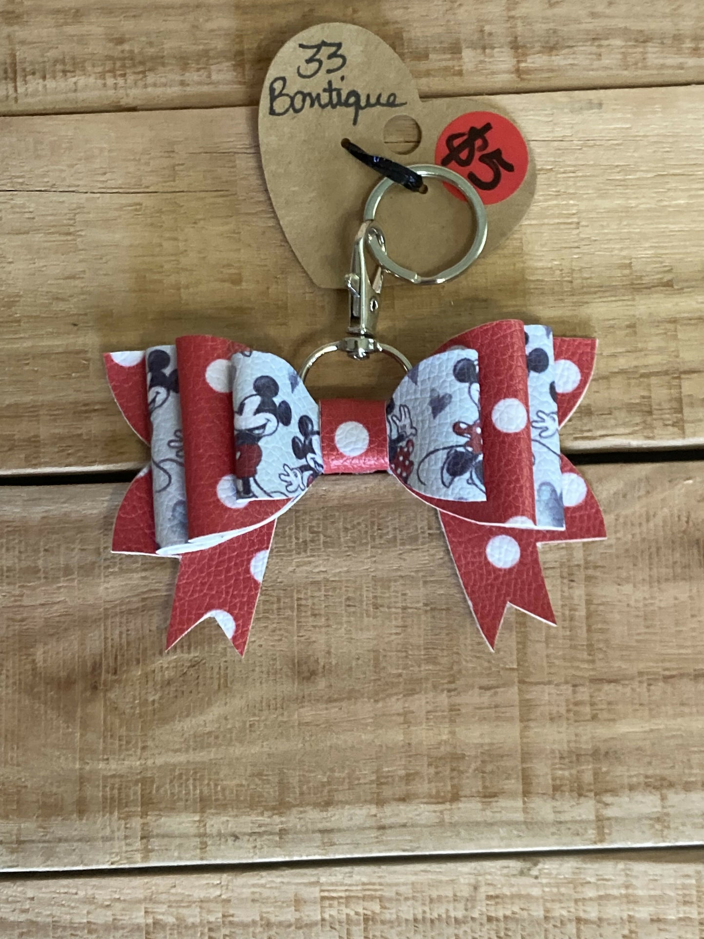 Cute Mouse Bow Keychain