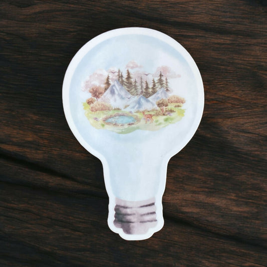 Lightbulb Forest Sticker