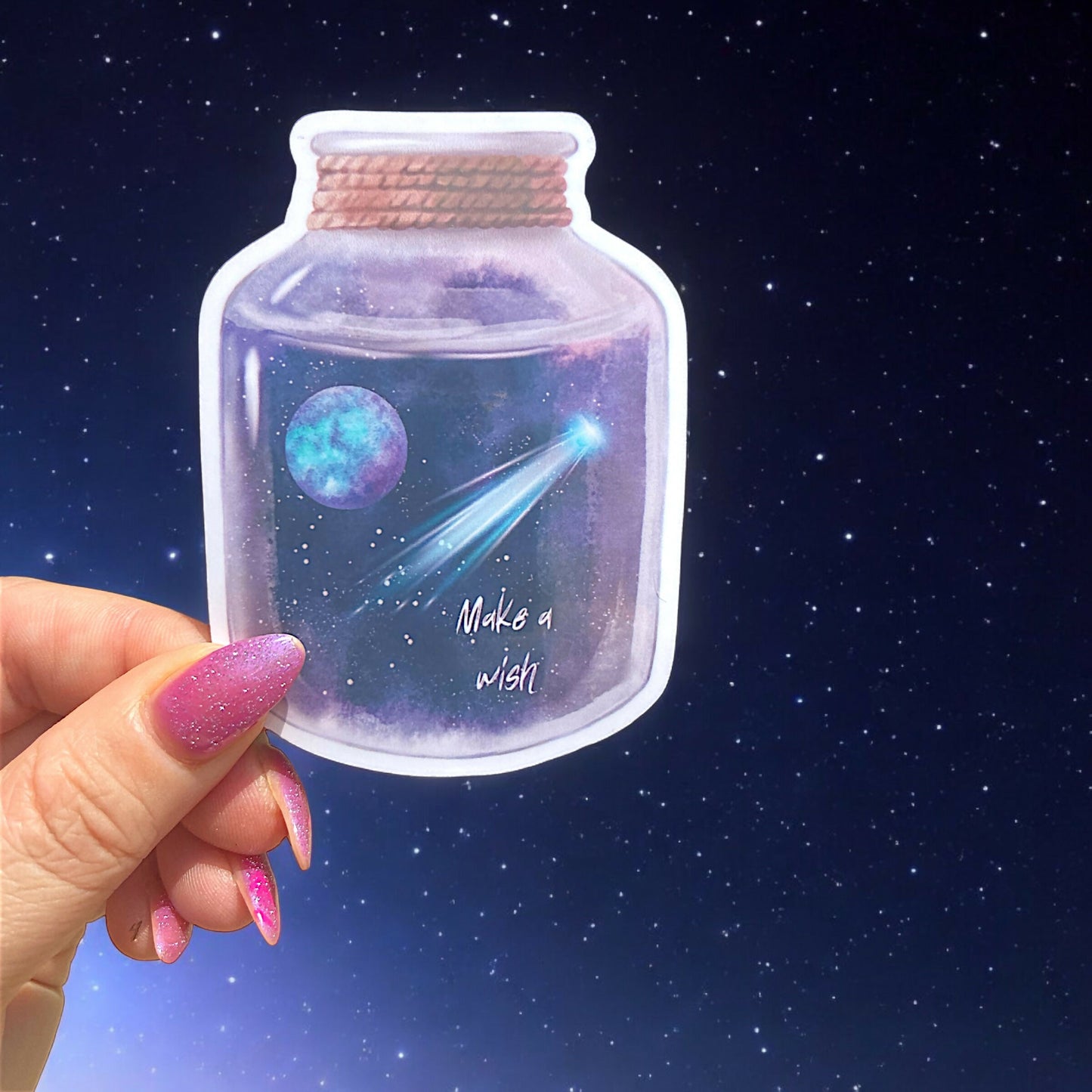 Galaxy Jar Sticker