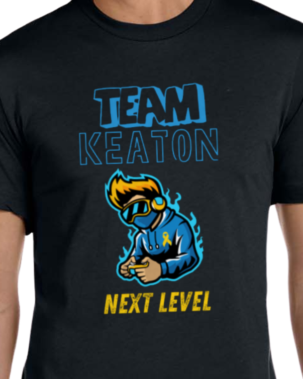 Team Keaton Next Level - Fundraiser Shirt - Adult Black